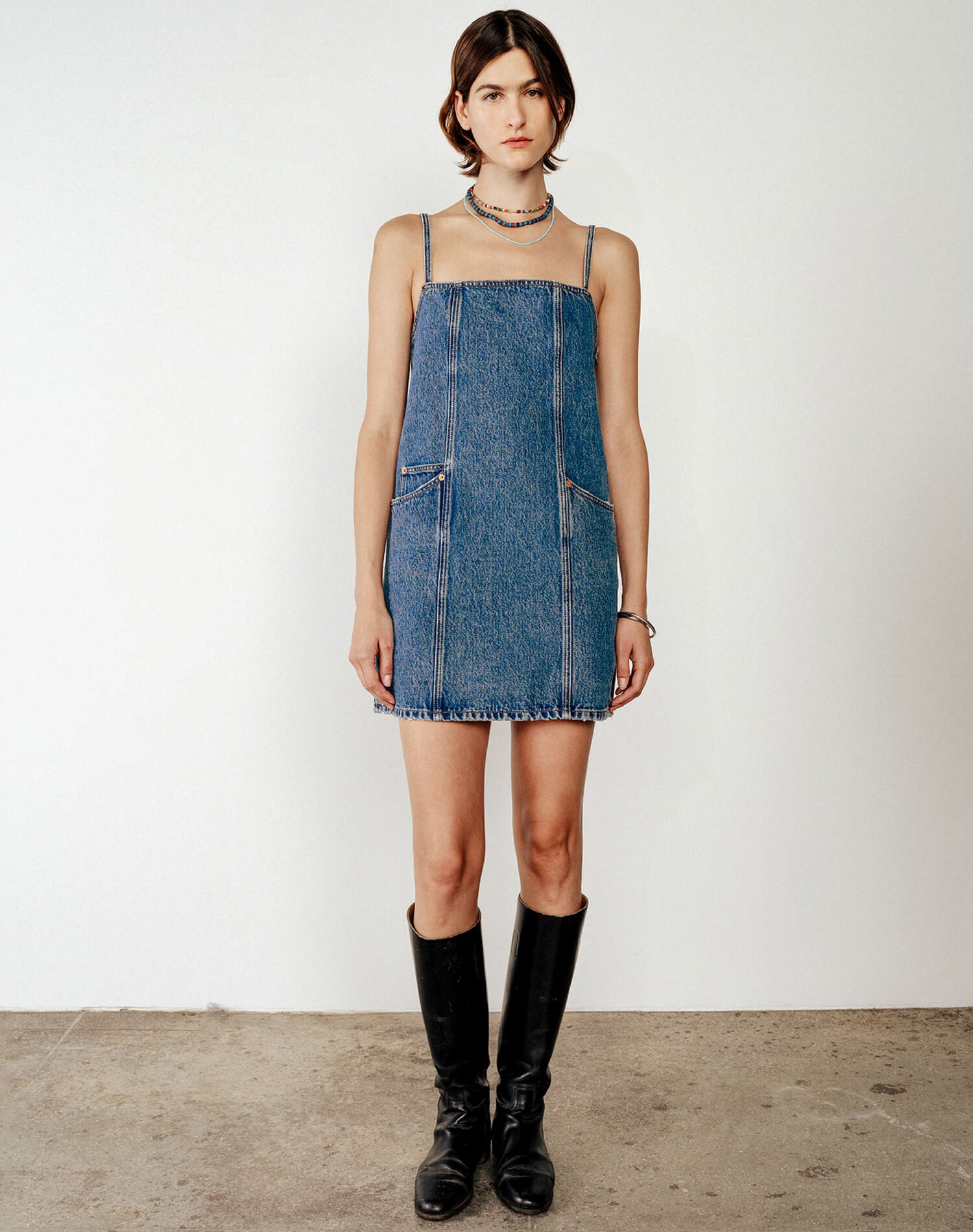 The Margo Mini Dress - Blue Mere