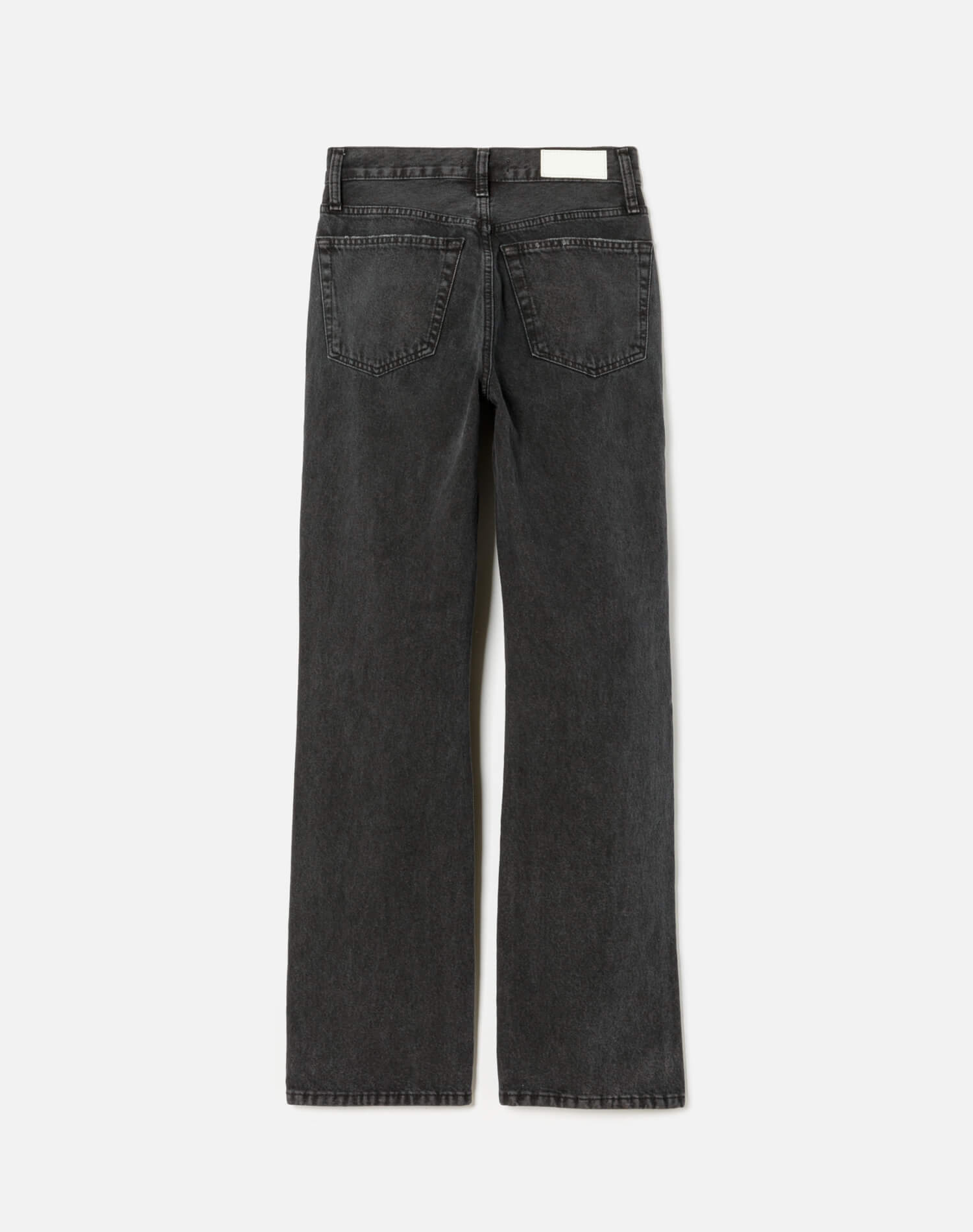 High Rise Loose - Washed Black with Rips