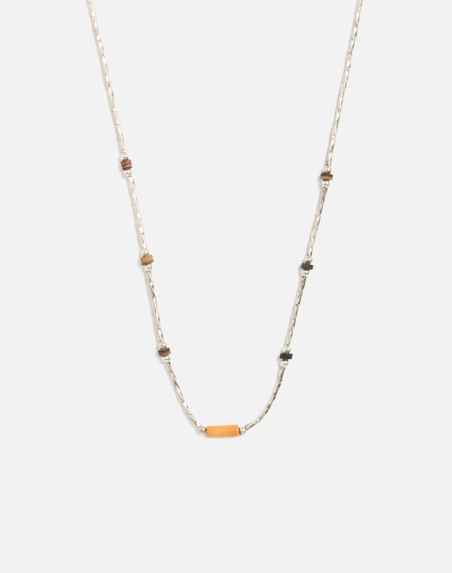 70s Sterling Liquid Silver Shell Choker -#11