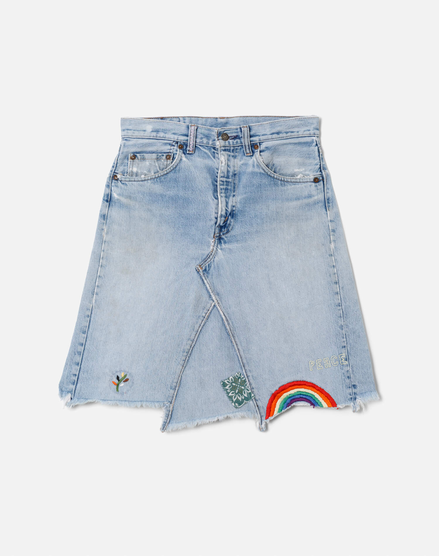 70s Embroidered Levi's Skirt -#53